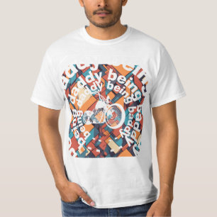 "Being Daddy Being Baddy" Chopper Daddy Geometrisc T-Shirt