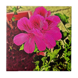 Being happy is your choice blooming flower fliese