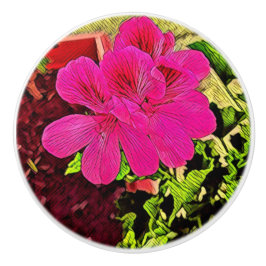 Being happy is your choice blooming flower keramikknauf