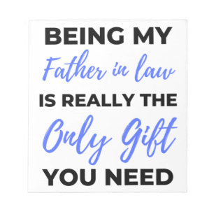 Being My Father In Law Is Really The Only Gift 2 Notizblock