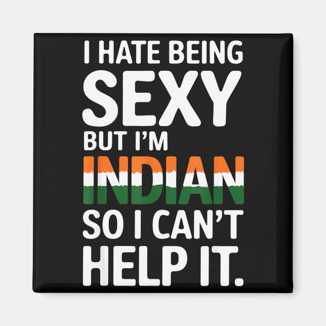 Being Y Indian Funny India  Magnet (Vorne)