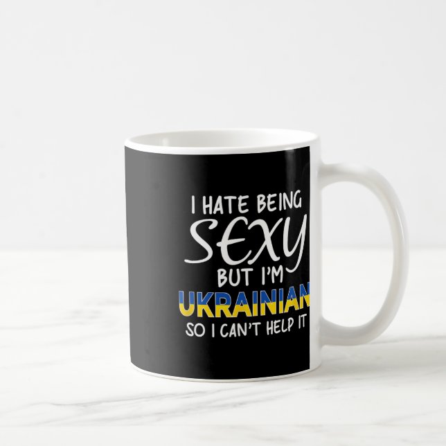 Being Y Ukrainian Funny Ukraine  Kaffeetasse (Rechts)