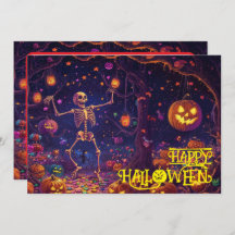 Beinknochen Halloween-Bashcard