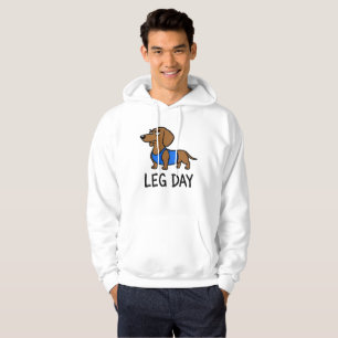 Beintag Dachshund Lustiger Fitnesshund Workout Hum Hoodie