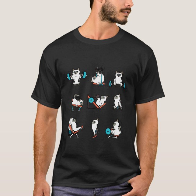 Beintag mit Siamkatze T-Shirt (Vorderseite)