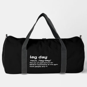 Beintraining Definition Workout Fitness Übung Duffle Bag