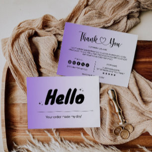 Beipackkarte für moderne Business-Pakete Dankeskarte