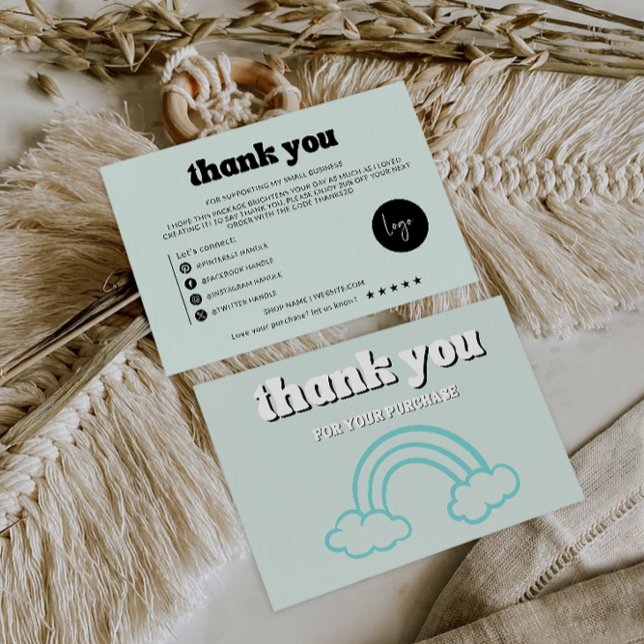 Beipackkarte für moderne Business-Pakete Dankeskarte (Von Creator hochgeladen)