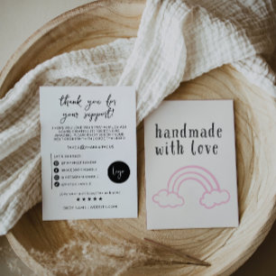 Beipackkarte für moderne Business-Pakete Dankeskarte