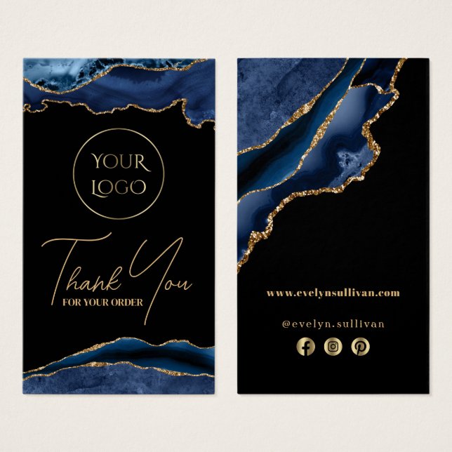 Beipackzettel für Blauer und Gold (Vorne & Hinten)