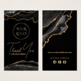 Beipackzettel für Schwarz und Gold