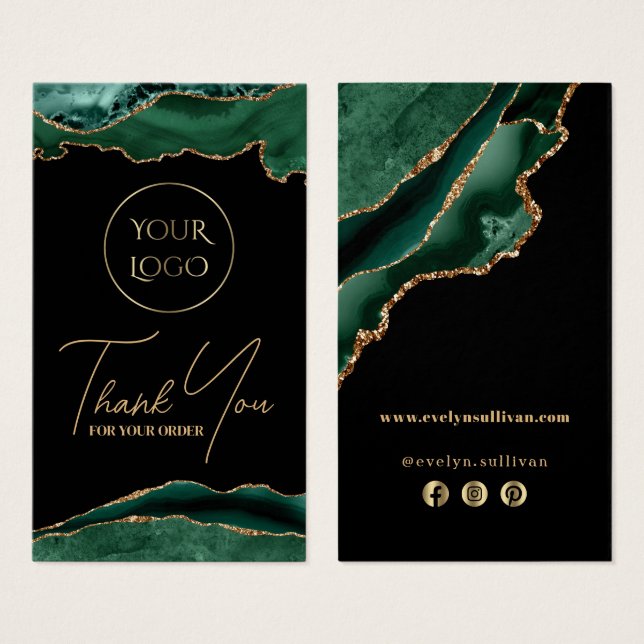 Beipackzettel für Smaragdgrün (Vorne & Hinten)