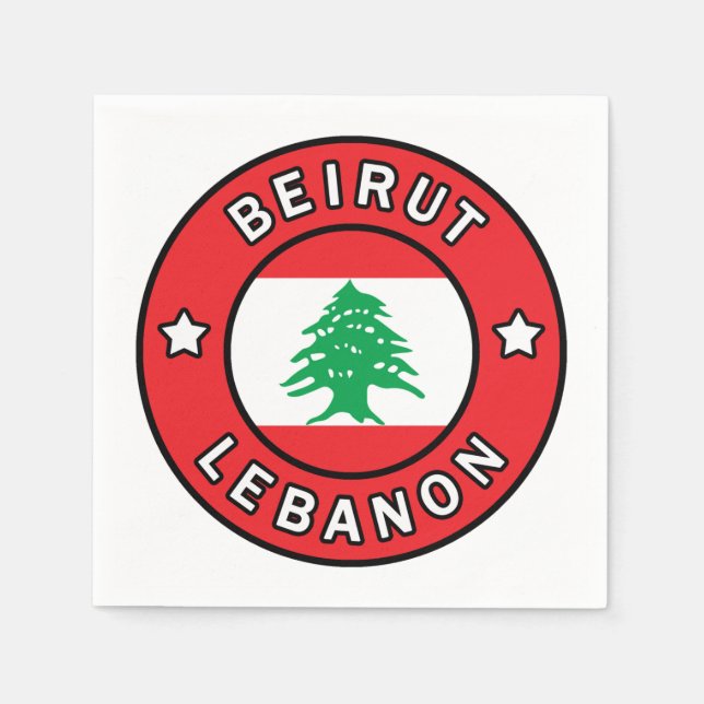 Beirut Libanon Serviette (Vorderseite)