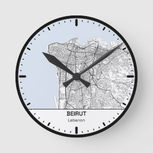 Beirut Uhr Stadt Linienkunst
