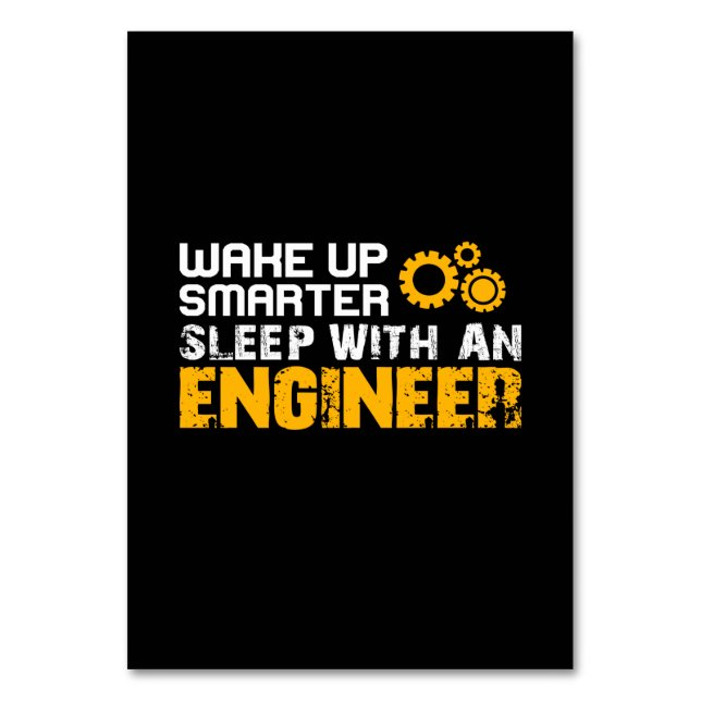 Beisammensitzen eines Ingenieurs Tischnummer (Vorderseite)