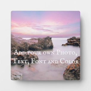 Beispiel: Fügen Sie Ihr eigenes Foto, Text, Schrif Fotoplatte