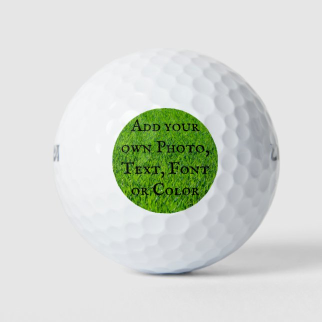 Beispiel: Fügen Sie Ihr eigenes Foto und Text etc. Golfball (Vorderseite)