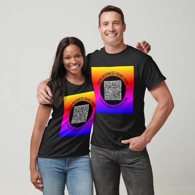 Beispiel für benutzerdefinierten QR-Code-Business- T-Shirt (Unisex)