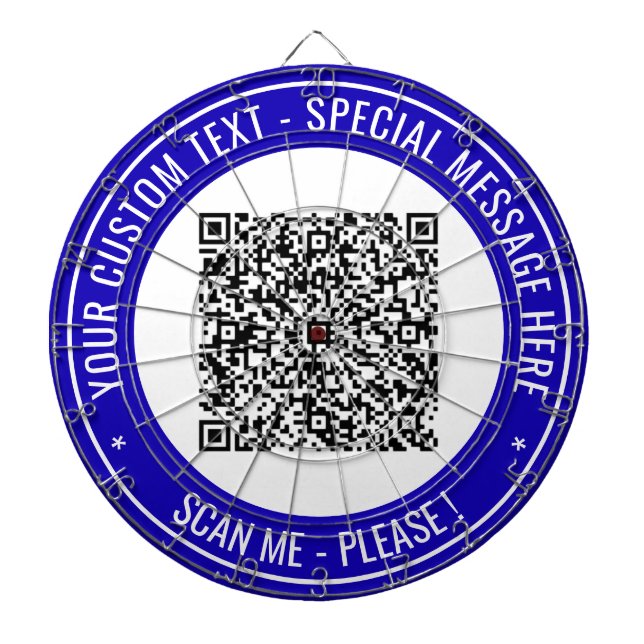 Beispiel für benutzerdefinierten QR-Code-Dart-Main Dartscheibe (vorne)