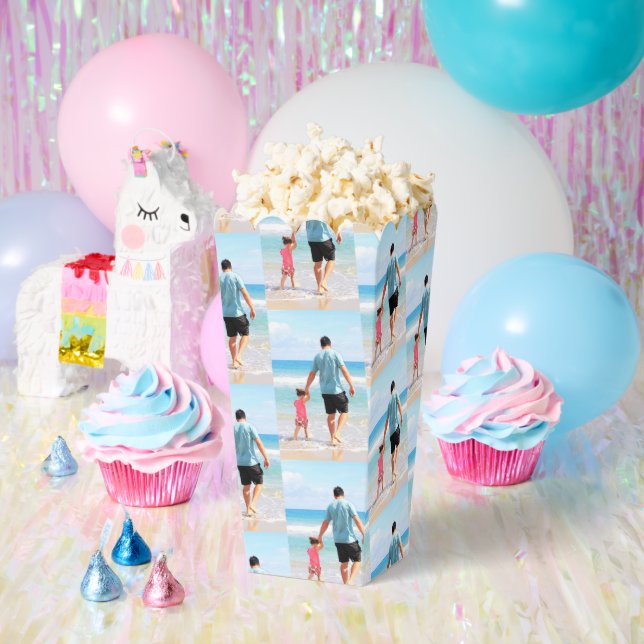 Beispiel für das eigene Foto-Popcorn Geschenkschachtel (Party)