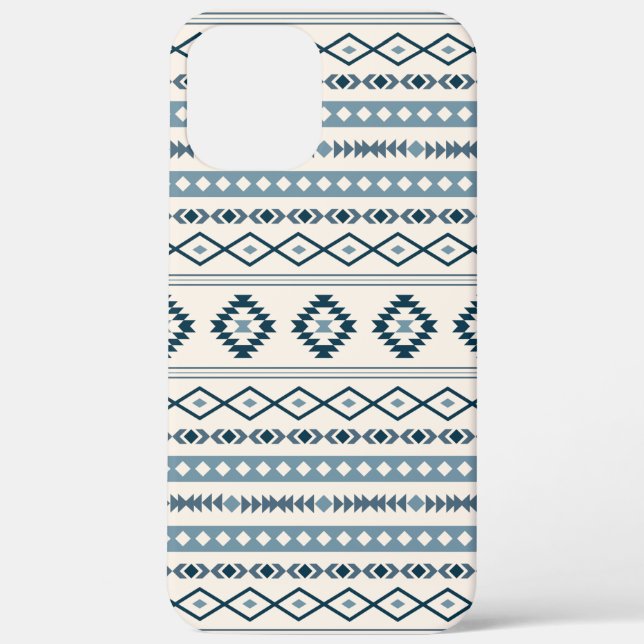 Beispiel für das Muster der Aztec Blues Cream Mixe Case-Mate iPhone Hülle (Rückseite)