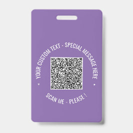 Beispiel für das QR-Abzeichen mit benutzerdefinier Ausweis