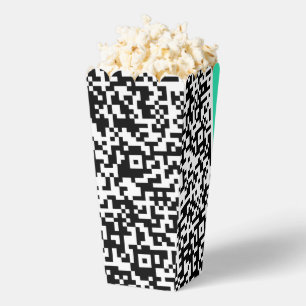 Beispiel für das QR-Code-Popcorn Geschenkschachtel