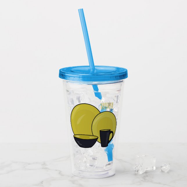 Beispiel für das Set von Tableware Cartoon Acryltrinkbecher (Vorderseite Ice)