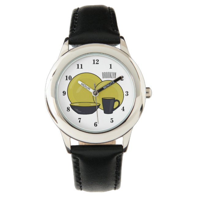 Beispiel für das Set von Tableware Cartoon Armbanduhr (Vorderseite)