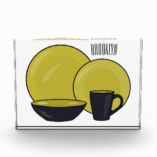 Beispiel für das Set von Tableware Cartoon Fotoblock