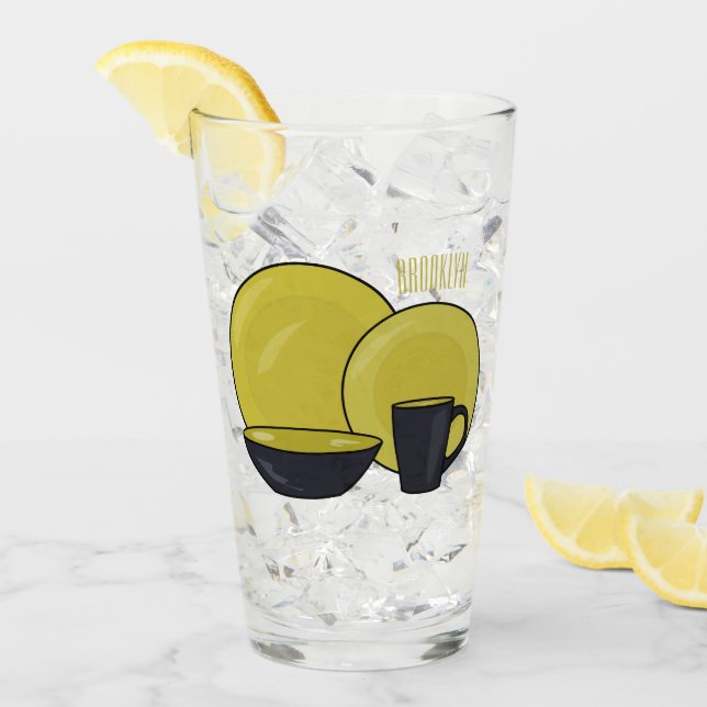 Beispiel für das Set von Tableware Cartoon Glas (Vorderseite Ice)