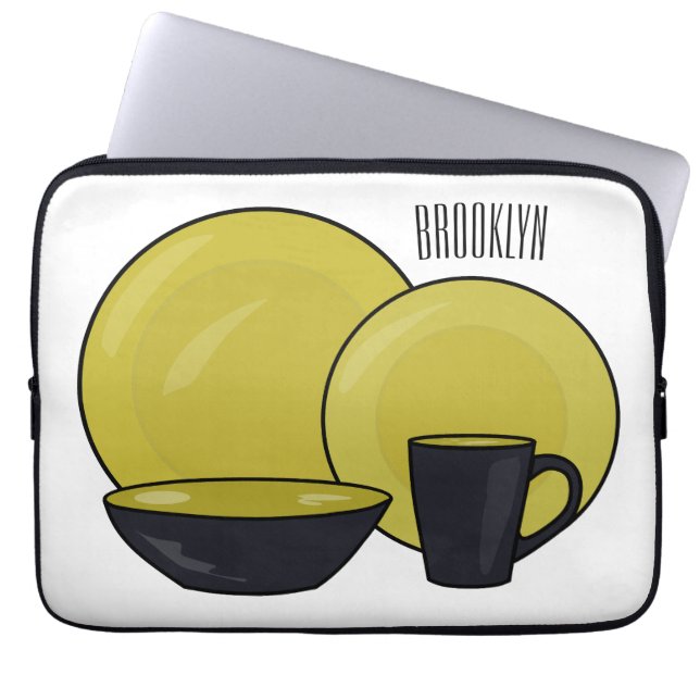 Beispiel für das Set von Tableware Cartoon Laptopschutzhülle (Vorderseite)
