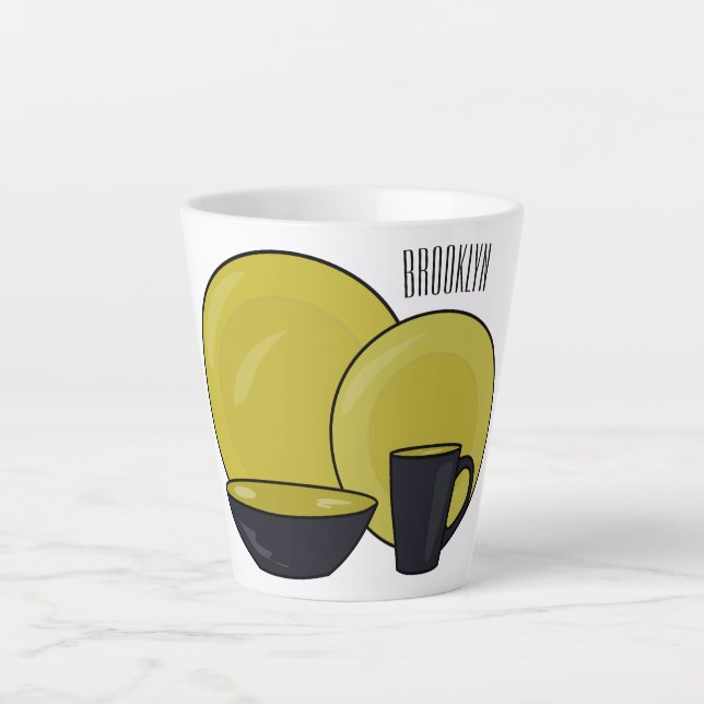 Beispiel für das Set von Tableware Cartoon Milchtasse (Vorderseite)