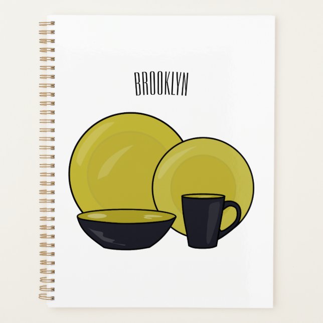 Beispiel für das Set von Tableware Cartoon Planer (Vorderseite)