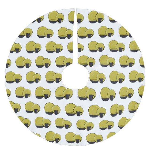 Beispiel für das Set von Tableware Cartoon Polyester Weihnachtsbaumdecke (Vorderseite)