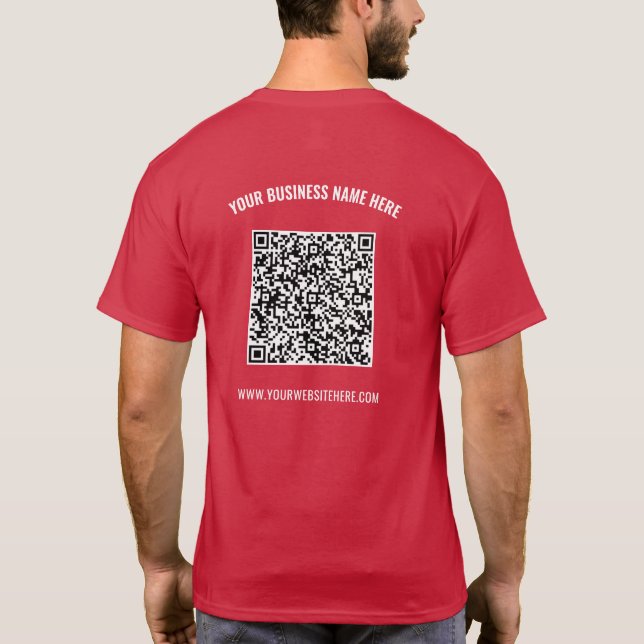 Beispiel für den benutzerdefinierten QR-Code für d T-Shirt (Rückseite)