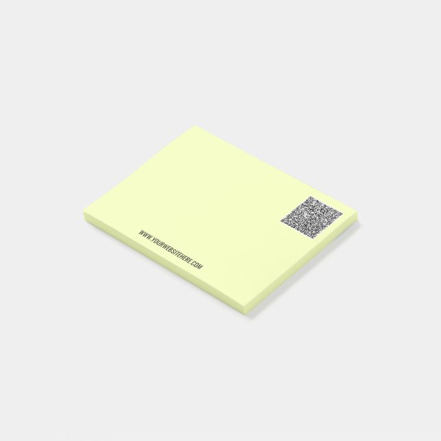 Beispiel für den benutzerdefinierten QR-Code nach  Post-it Klebezettel (angewinkelt)