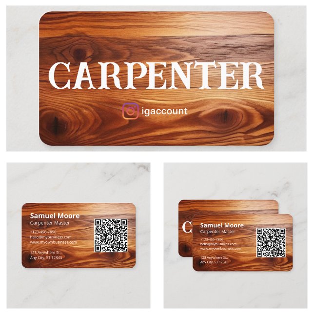 Beispiel für den Carpenter Visitenkarte (Carpenter Sample Business Card
)