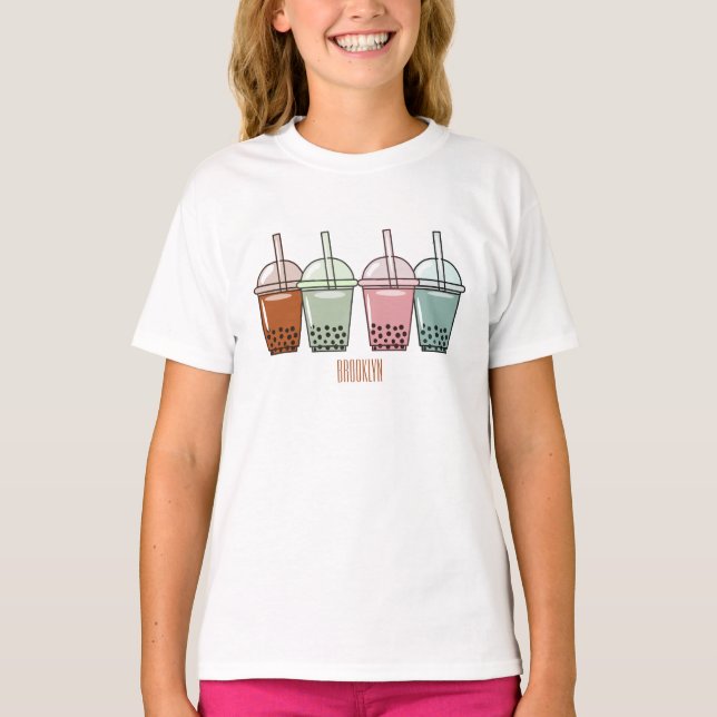 Beispiel für den Cartoon von Bubble Tee (Vorderseite)
