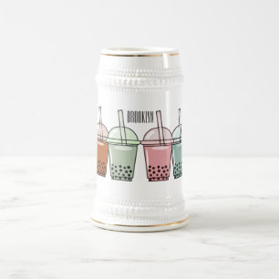 Beispiel für den Cartoon von Bubble Tee Bierglas
