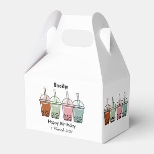 Beispiel für den Cartoon von Bubble Tee Geschenkschachtel