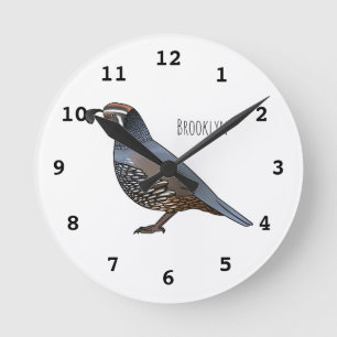 Beispiel für den kalifornischen Cartoon Runde Wanduhr