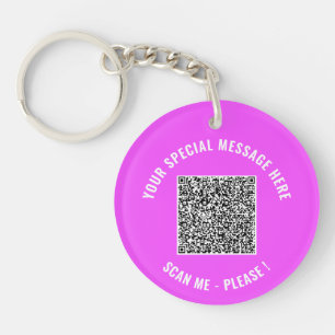 Beispiel für den QR-Code und den benutzerdefiniert Schlüsselanhänger