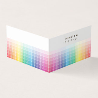 Beispiel für die Farbpalette des grafischen Design Visitenkarten