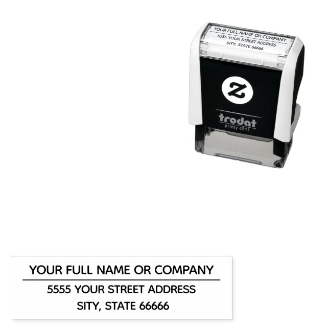 Beispiel für die Personalisierte Briefmarke der vo Permastempel (Beispiel)