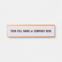 Beispiel für die Türsignierung eines personalisier