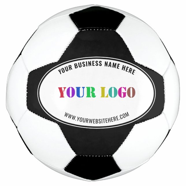 Beispiel für ein benutzerdefiniertes Firmenlogo Fußball (Vorderseite)