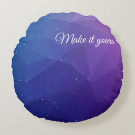 Beispiel für ein benutzerdefiniertes Polygonmuster Rundes Kissen