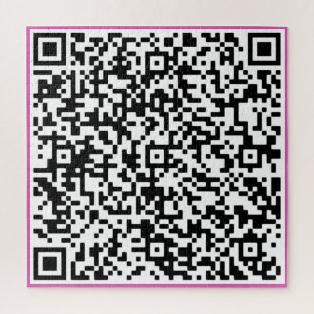 Beispiel für ein benutzerdefiniertes QR-Codepuzzle Puzzle (Vertikal)