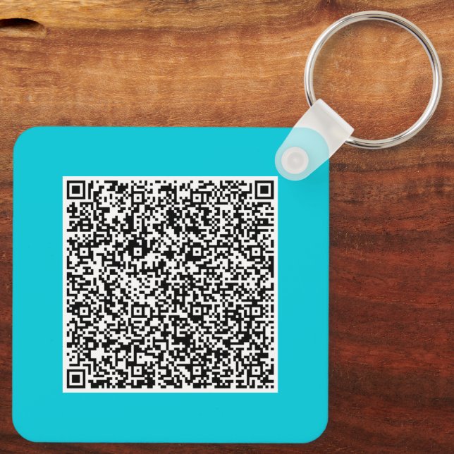 Beispiel für eine benutzerdefinierte QR-Codeprüfun Schlüsselanhänger (Rückseite)